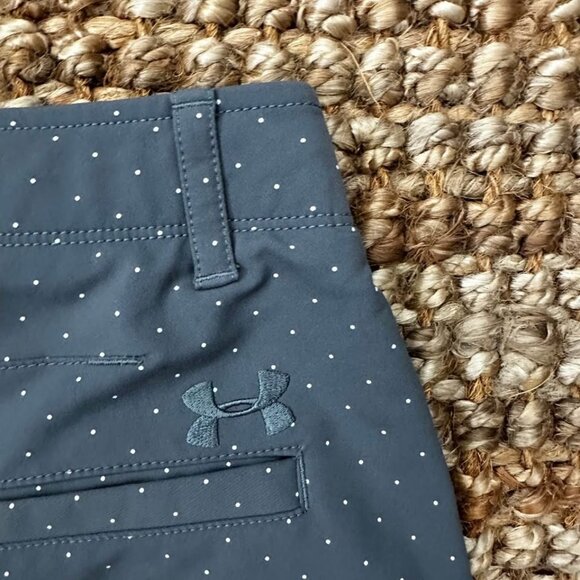 Under Armour Golf Stretch Shorts Gray (32 Men’s) Polka Dot 1290156 Match Play Te - Picture 8 of 8